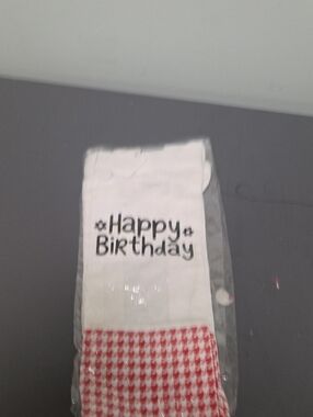 Happy Birthday Red & White Party Bag - Unbranded